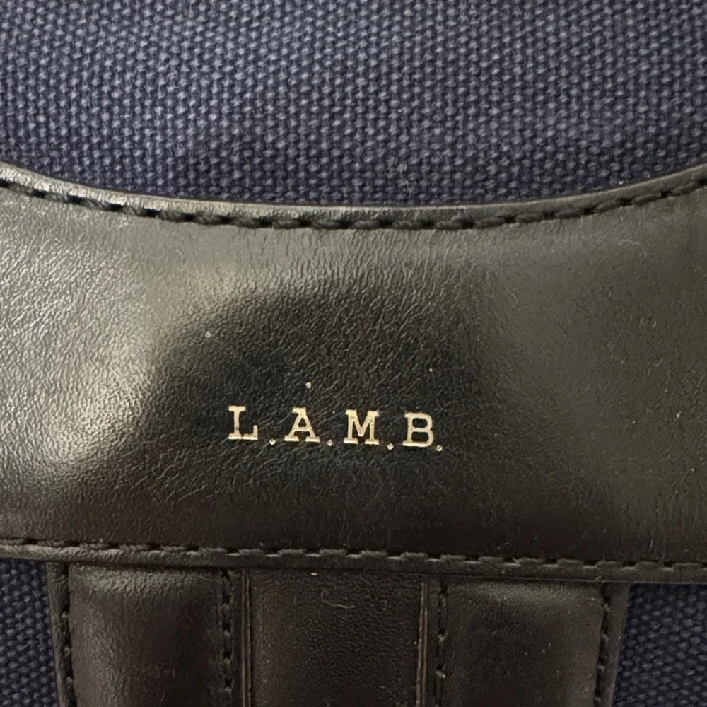 L.A.M.B. Gwen Stefani Canvas and Leather Satchel EUC RARE